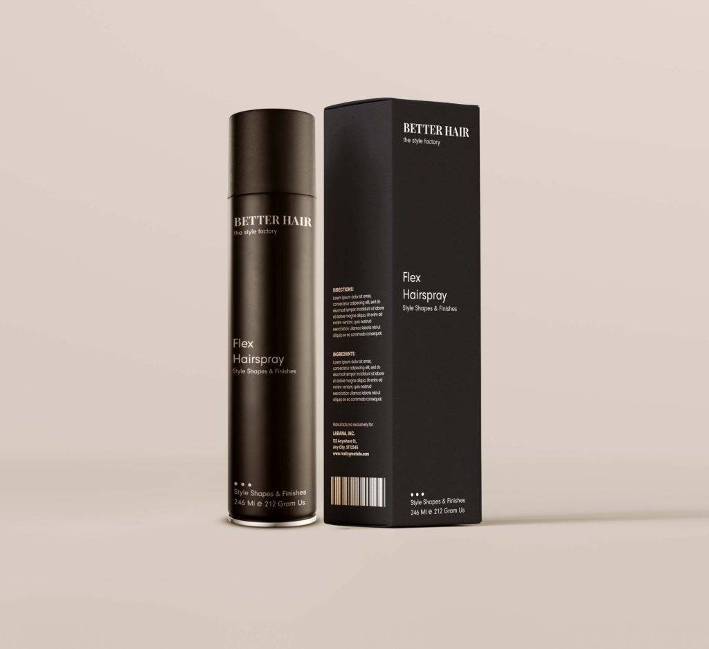 custom hairspray boxes